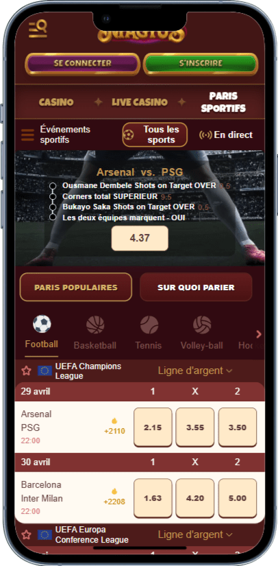 Jeux Magius sur la Version Mobile de Magius Casino