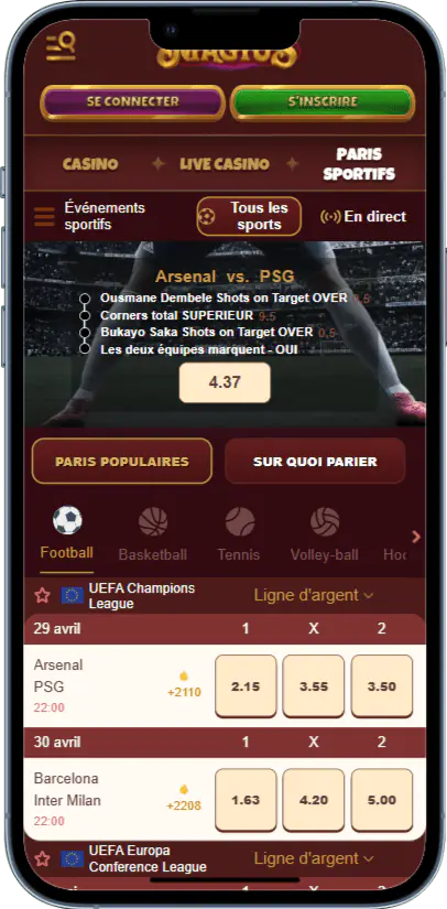 Jeux Magius sur la Version Mobile de Magius Casino
